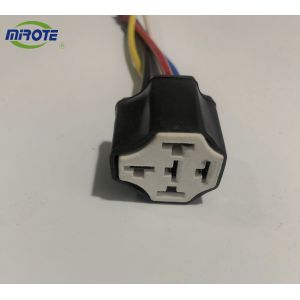 Recamic Socket Auto Wiring Harness 12V 5 Pins , SPDT Replacement Wire Harnesses