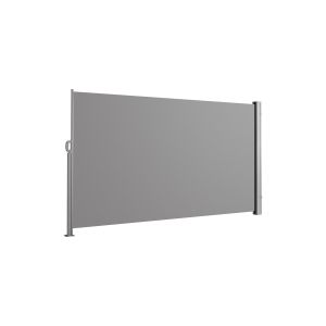 Iron Side Awning 1.6*3m Dark Grey Polyester, Privacy Screen For Garden