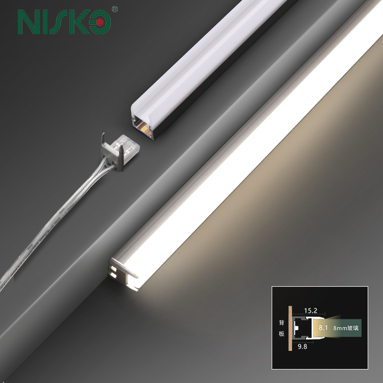 Customized Aluminum Strip Light LED Shelves Light Recessed Slim Bar Light For