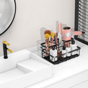 Modern Hair Tool Organizer Convenient Organization with Multiple Installation