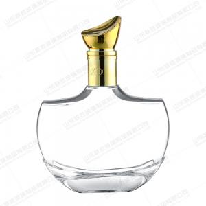 China Custom Logo Glass Water Juice Wine Bottle Healthy Lead-free Glass Base Material Glass on sale