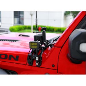 Wrangler Off-Road Silver Light Mounting Brackets with High- CNC Machined Design