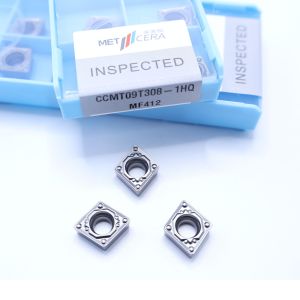 Fracture Resistance Carbide Cutting Tool Inserts CCMT09T308-1HQ MF412