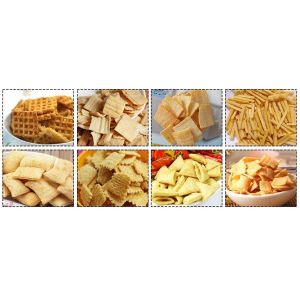 Automatic Fried Extrusion Food 3D Snack Pellet Machinery CE Standard
