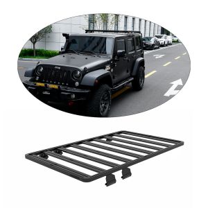 China Customized Wrangle Suzuki Jimny Jeep Wrangler Jk 4door Steel W/ Ladder Roo Roof Rack on sale