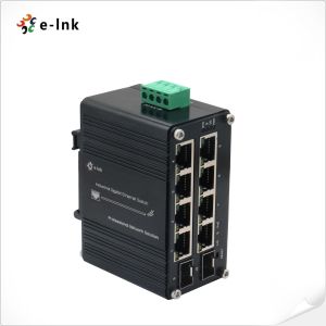 Mini Managed Industrial Ethernet Switch SFP Redundant Power Inputs