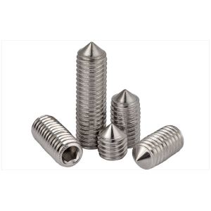 18-8 Stainless Steel Hexagon Socket Set Screw with Cone Point DIN914 Headless