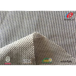 White Colour Breathable Sports Mesh Fabric For Track Suit Polyester Mesh Fabric