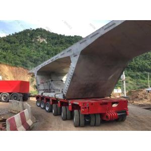 Customized Axle Self Propelled Modular Transporter With Hydraulic Swing Axles