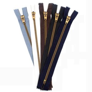 China Zipper 4 and Sliders Customized Zipper with Logo Zip Binder for Jeans