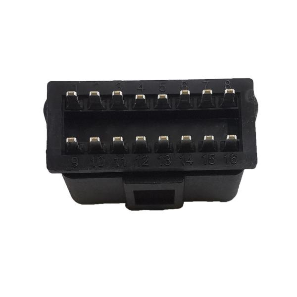 Quality New Original High Quality OBD2 16Pin Square Hole Male Plug OBD 24V Connector wholesale