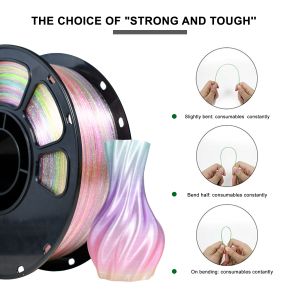 Cheap Iboss High Strength PLA+ Filament Glitter Rainow 3D Printing Filament ROHS Compliant for sale