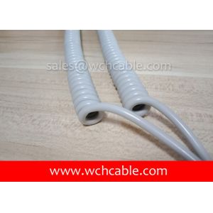 Cheap UL Curly Cable, AWM Style UL21524 30AWG 7C VW-1 80°C 60V, FRPE / TPU for sale