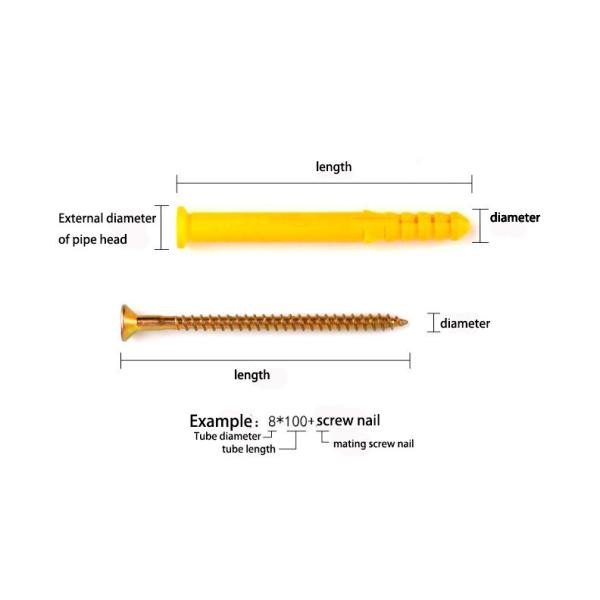 Quality 12*60mm Insulation Expand Nails With Screw wholesale