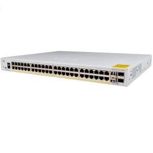 C1000-48P-4X-L Cisco Catalyst 1000 Switches 48x 10/100/1000 Ethernet Ports  PoE+ 370W 4x 10G SFP Uplinks