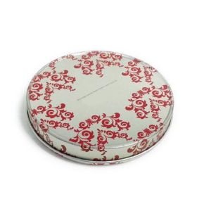 custom printed CD tin container with step lid