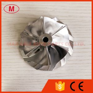China TD05H 25G reverse 60.50/78.00mm 6+6 blades tapered tip angle:0 Turbo Billet/milling/aluminum 2618 compressor wheel on sale