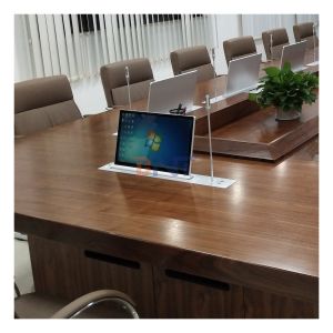 BNT Full HD Screen Low Price Motorized Retractable Monitor Lift With Mic for