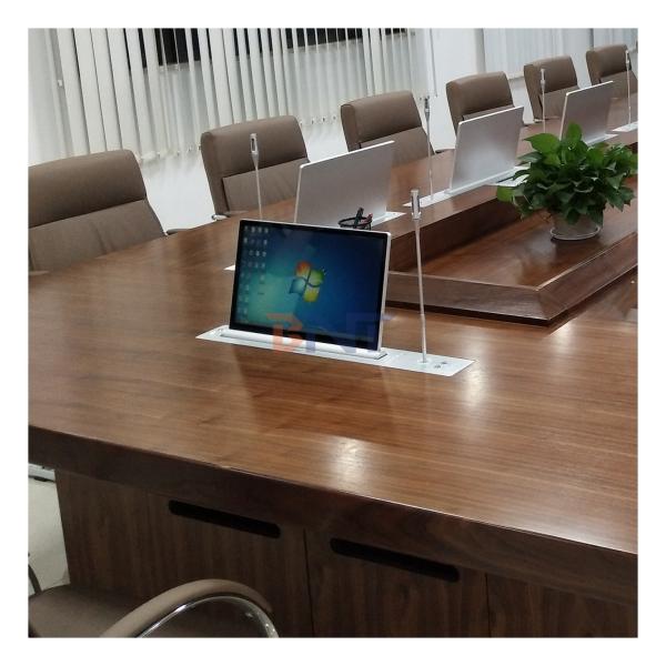 BNT Full HD Screen Low Price Motorized Retractable Monitor Lift With Mic for