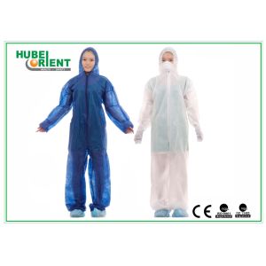 Cheap Type 5 6 Waterproof Disposable Microporous Coverall With Hood for sale