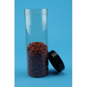 Food Storage Small Round Plastic Containers With Screw On Lids 59MM Caliber