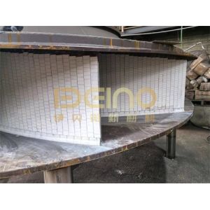 Weldable Ceramic Lined Pipe Fittings Tiles With Zirconia Material