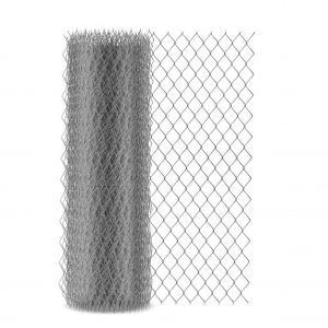 Hot Dipped Galvanized Chain Link Fence Panel With Round Post