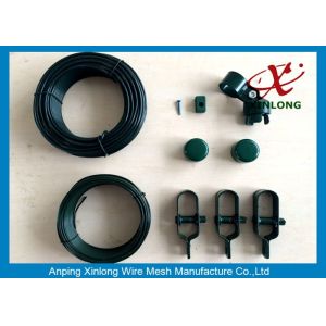 Dark Green Chain Link Fence Applied Private Grounds / Transit / Road