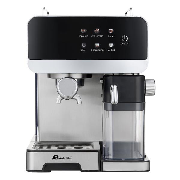 Anbo Digital Professional Espresso Coffee Machine with Milk tank Multifunctional