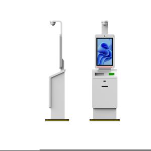 Hotel 32" Bill Payment Ticket Self Check In Kiosk Portable Cash Recycler Machine