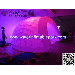 Lighting Inflatable Luna Tent For Party , Light Dome Tent Inflatable Igloo