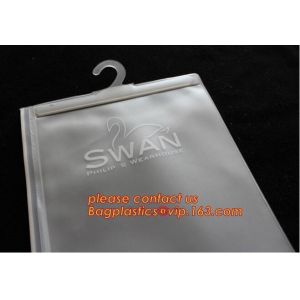 plastic custom plane hanger bag for clothes,Fashion custom hanger pvc Zip lockk