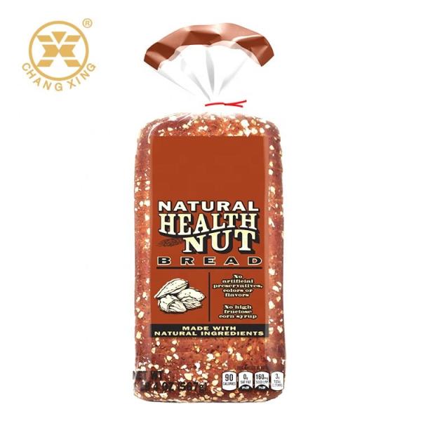 Quality Gravure VMPET Kraft Bread Bags With Window 500g Stand Up Poly Bags With Visual Window wholesale