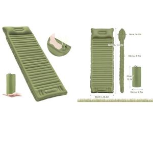 40D Nylon TPU Inflatable Mountain Sleeping Bags Built In Foot Pump Portable Air