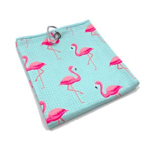 Custom Sublimation Printed Microfiber Golf Towel Absorbent