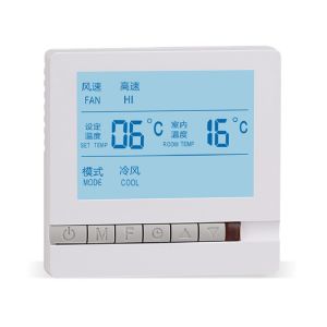 Cheap AC 220V Central AC Thermostat Central Air Conditioner Control Panel For Hotel for sale