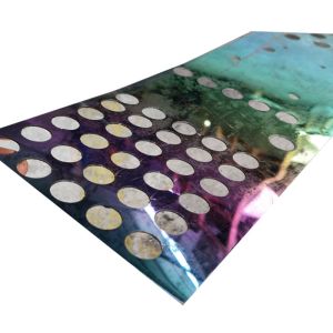 Colourful 3mm Perforated Stainless Steel Sheet Mirror Surface Round Hole