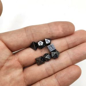 Lightweight Mini Polyhedral Dice Set In Long Tube Dungeons And Dragons RPG