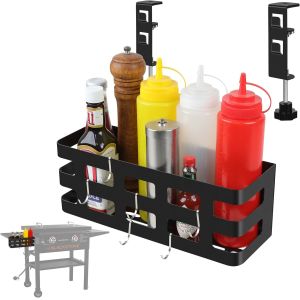 BBQ Grill Tools Basket Griddle Caddy for 28" 36" Blackstone Griddles Clamp on