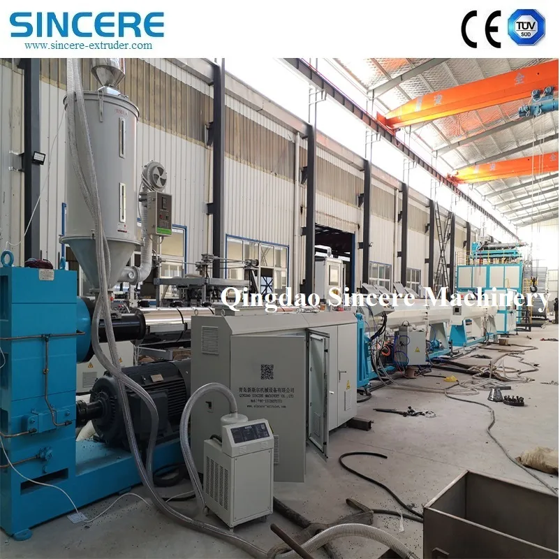 PE PP HDPE Wound Manhole Spiral Pipe Extrusion Line Hollow Walled