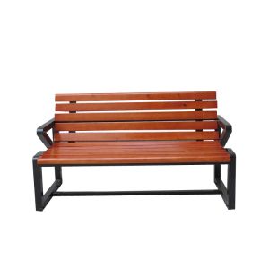 China Sunproof 150cm Cast Iron And Wood Garden Bench on sale