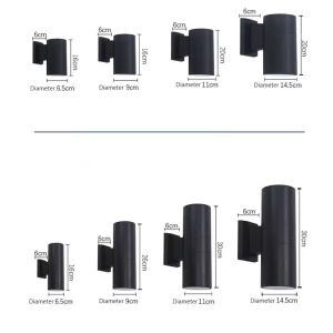 Hotel/Home Outdoor Wall Mounted LED Lighting Fixture with Color Temperature 3000