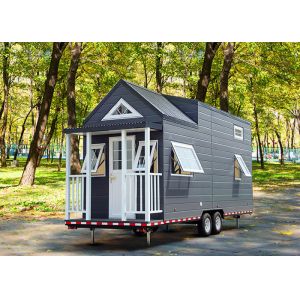 China Tiny Prefabricated Mini House Portable Mobile Home Trailer Houses On Wheels on sale