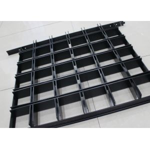 Install with Black T bar Frame Metal Aluminum grid ceiling 600 x 600 Lattice