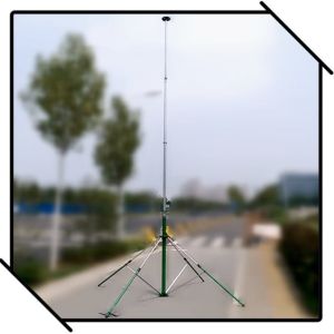 China Tripod 18M Hand Push Up 2MM Aluminium Telescopic Mast on sale