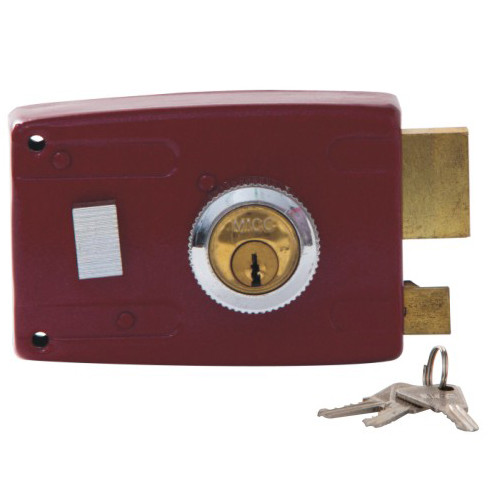 Quality Durable High Security Rim Lock Surface Mounted Rim Lock With Cylinder And Keys wholesale