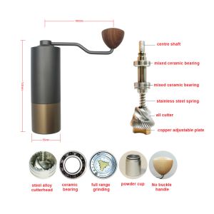 Manual Coffee Grinder With Adjustable Setting Full Range Grinding