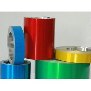 China Aluminum Container Use Color Coated Thickness 3003 3004 Aluminum Foil Roll Coil 8011 1070 Colorful Aluminum Foil on sale