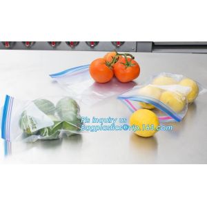 Double track zip loc bag made from food grade material for apple packing, double