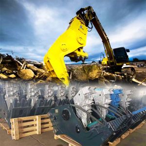 Hydraulic Power Excavator Concrete Crusher Attachment For CAT 320
